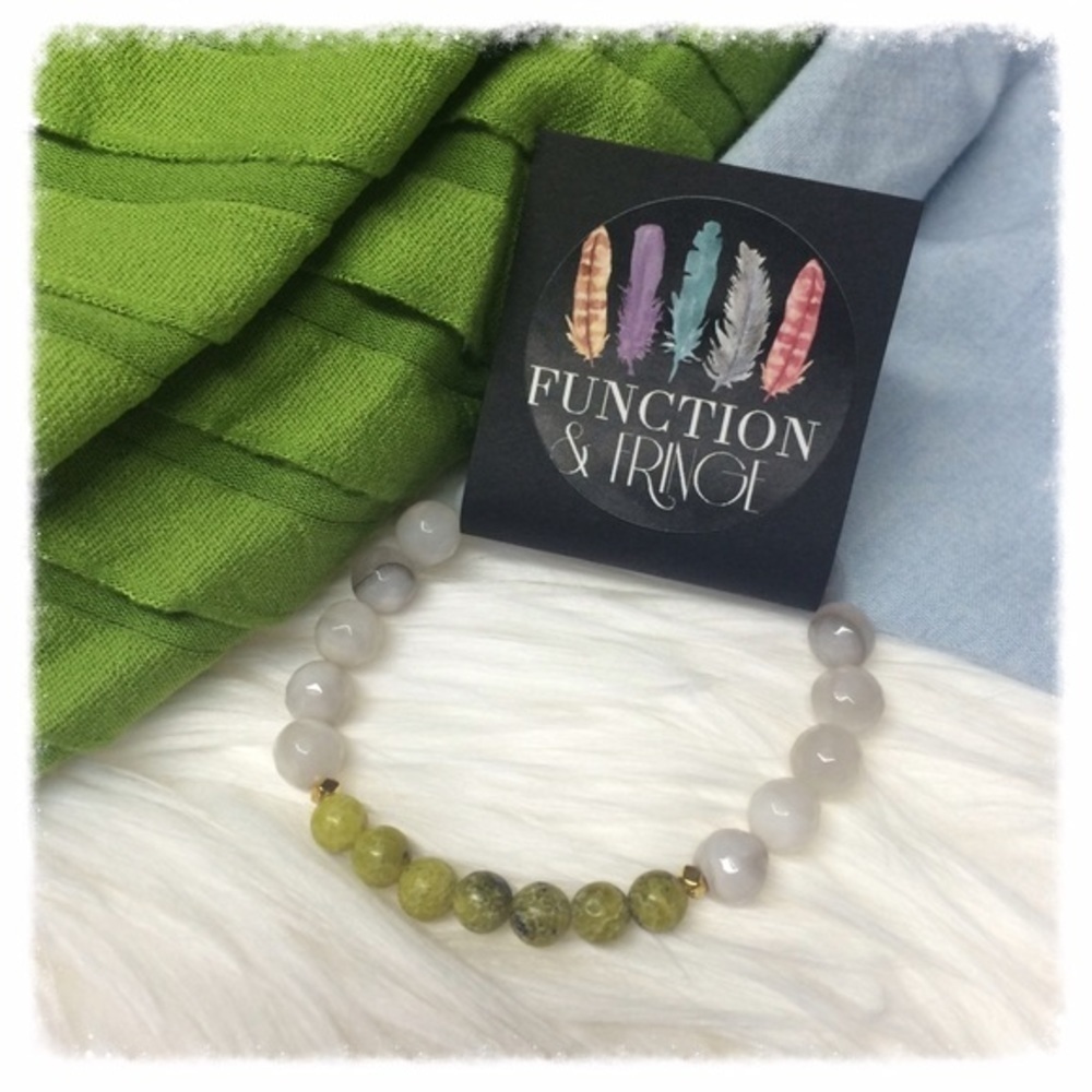 All Natural Semi Precious Stone Bracelet